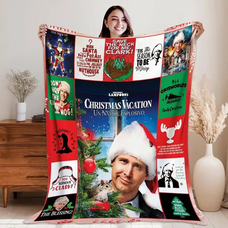 National Lampoon’s Christmas Vacation Blanket, Christmas Movie Blanket Throw Blanket, Griswold Family Christmas Blanket, Christmas Gift 24
