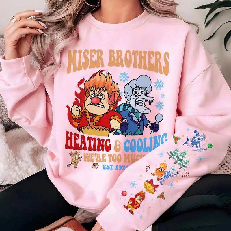 Miser Brothers Christmas Sweatshirt Heat Miser Snow Miser Shirt The Year Without Santa Claus Shirt Christmas Movies Shirt Xmas 2025 Gift 33