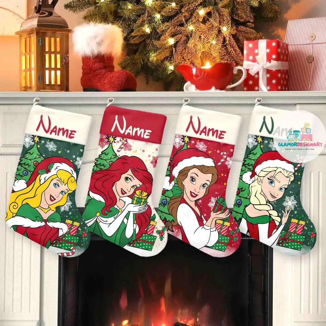 Custom Disney Princess Christmas Shirt for Kids