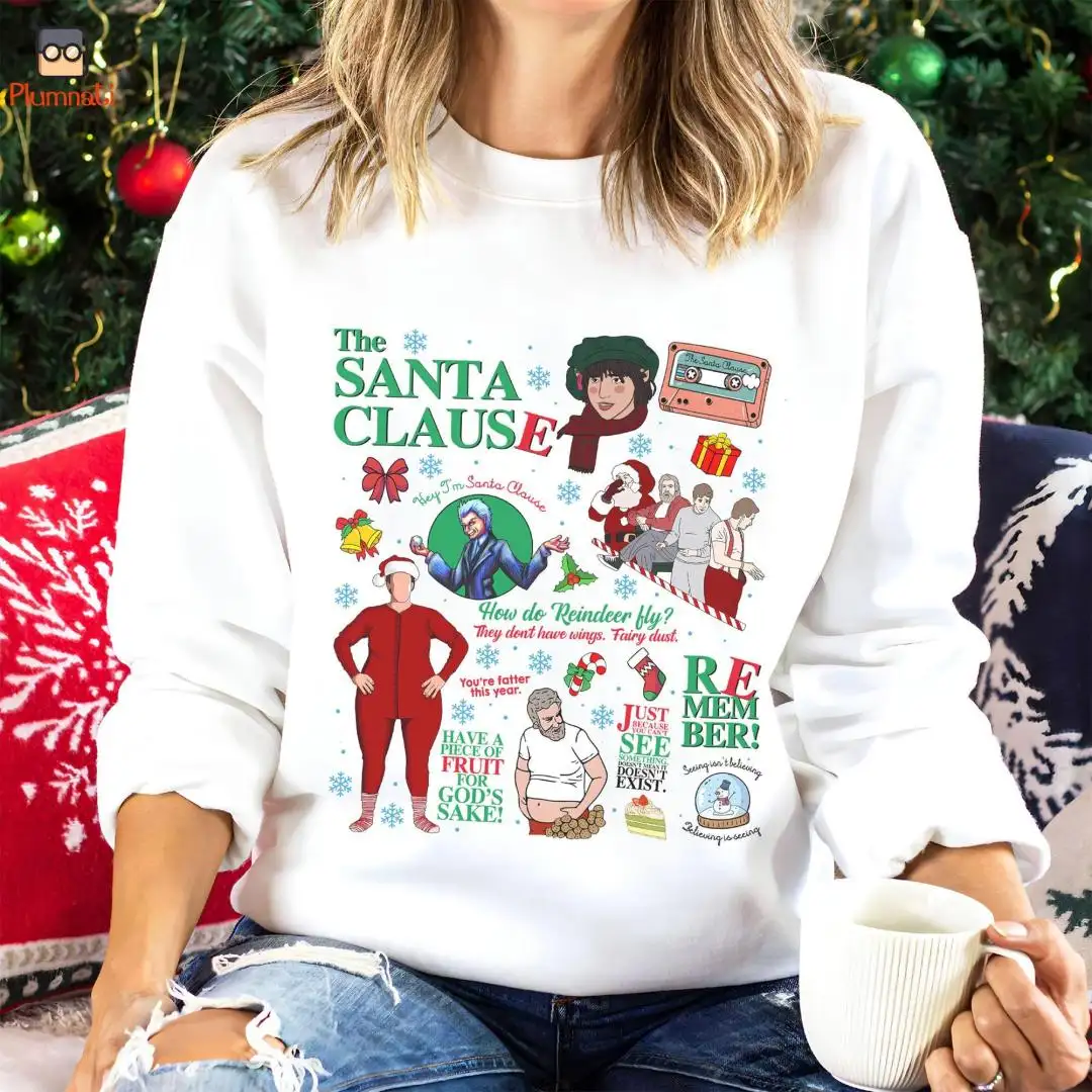 The Santa Clause Christmas Sweatshirt, Disneyland Family Christmas Shirt, Disneyland Christmas Shirt, Santa Clause Christmas Movie T-shirt