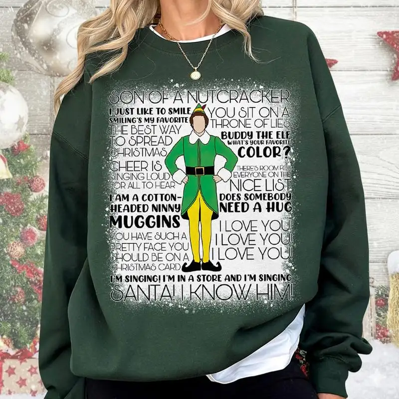 Son of a Nutcracker Buddy Elf Christmas Shirt, Elf Xmas Shirt 02, Elf Quote Shirt, Christmas Elf Shirt, Elf Movie Christmas Shirt