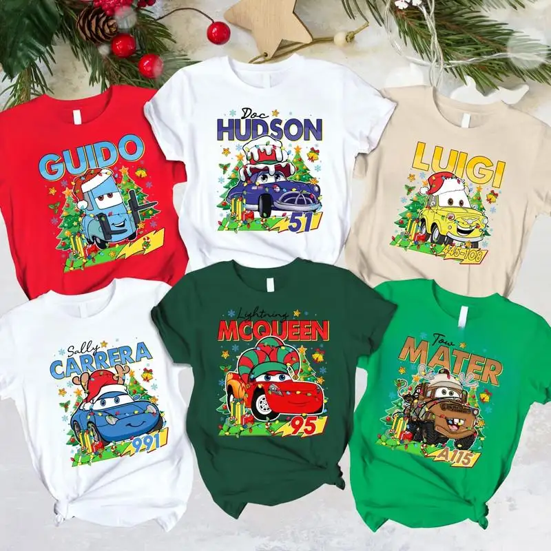 Disneyland Cars Christmas Shirt, Lightning Mcqueen Xmas Shirt, Disneyland Family Matching Shirt 02, A Very Matter Christmas Shirt