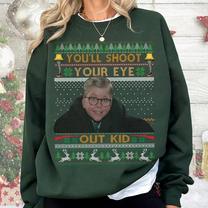 Comfort Colors A Christmas Story Shirt, Ralphie Christmas Shirt, Christmas Movie Shirt, Christmas Gift 07, You'll Shoot Your Eye Shirt