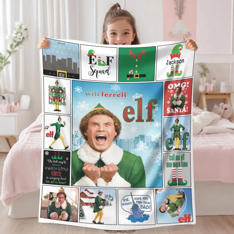 Buddy The Elf Fleece Blanket Elf Quote Christmas Blanket The Elf Chrismtas Blanket The Elf Christmas Quilt Couch Sofa Blanket Xmas Gifts 16