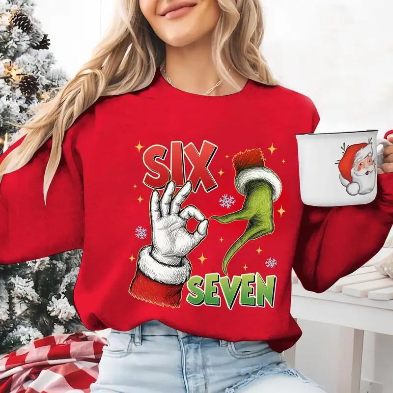 Six Seven Meme Christmas 6 7 Shirt, Funny Mean Guy 6 7 Christmas Shirt, Christmas 6 7 Joke Shirt, 6 7 Shirts Family Matching Shirt 02