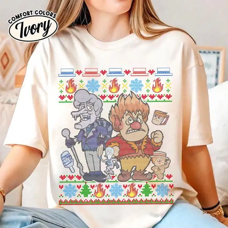 Miser Brothers Ugly Christmas Sweater Shirt, The Year Without Santa Claus Shirt, Matching Family Shirt 01, Team Snow Miser Heat Miser Shirt