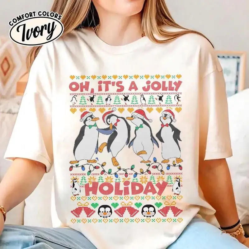 Disneyland Mary Poppins Christmas Shirt, Disneyland Christmas Shirt 01, Mary Poppins Xmas Shirt, Oh It's A Jolly Holiday Christmas Tee