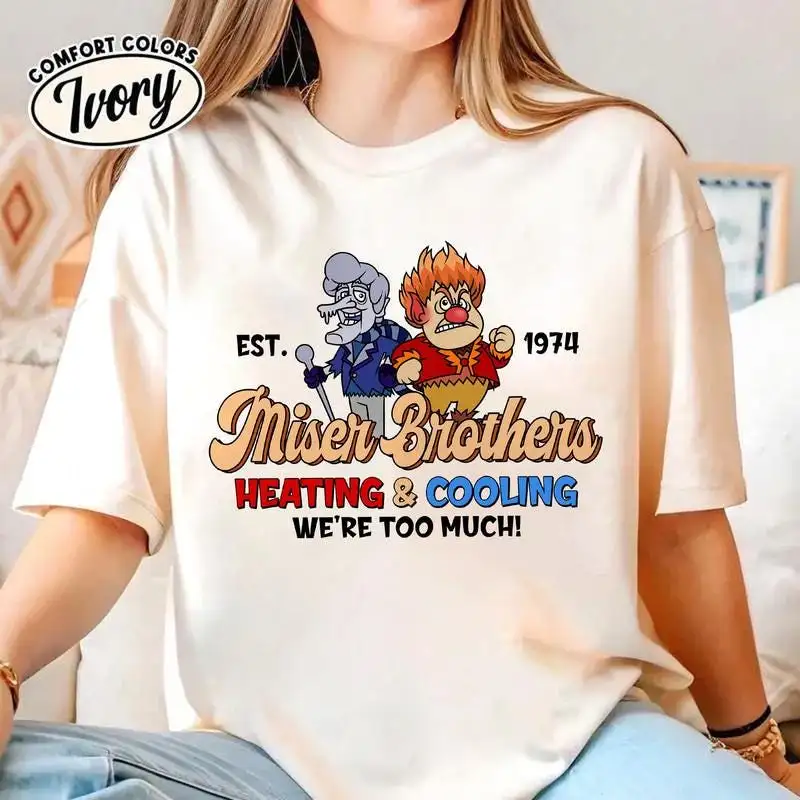 Miser Brothers Christmas Heating And Cooling Shirt, Xmas Matching 10, The Year Without Santa Claus Shirt, Team Snow Miser Heat Miser Shirt