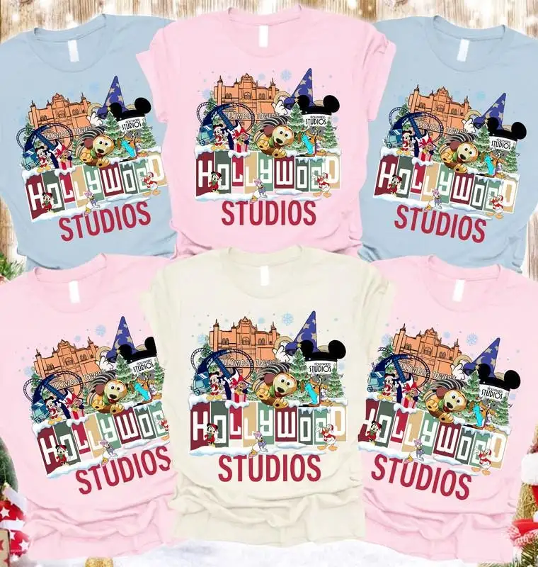 Disneyland Hollywood Studios Christmas Shirt Universal Studios Christmas Shirt Matching Family Christmas Shirt Mickey and Friends Shirt 03