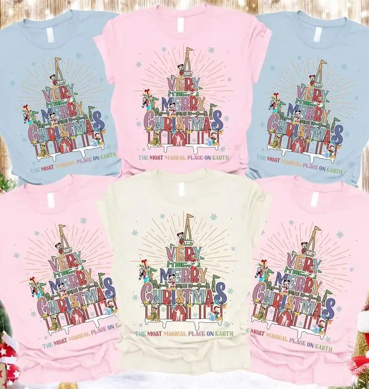 Mickey's Very Merry Christmas Party 2025 Shirt, Disneyland Christmas Matching Shirt, The Most Magical Place On Earth Shirt, Magic Kingdom 04