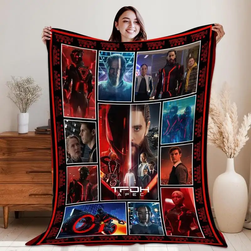 Disneyland Tron Ares Movie Blanket, Tron Lagacy Blanket, Disneyland Christmas Blanket Christmas Gift 01, Disneyworld Tron Blanket