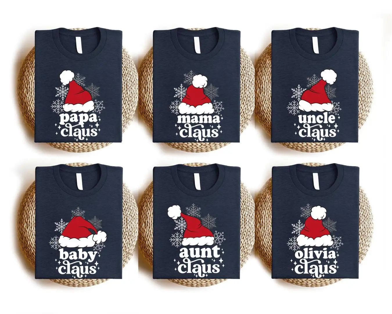 Custom Family Christmas Sweatshirt, Merry Christmas Shirt, Christmas Papa Claus Mama Claus Shirt, Xmas Santa Family Squad Shirt