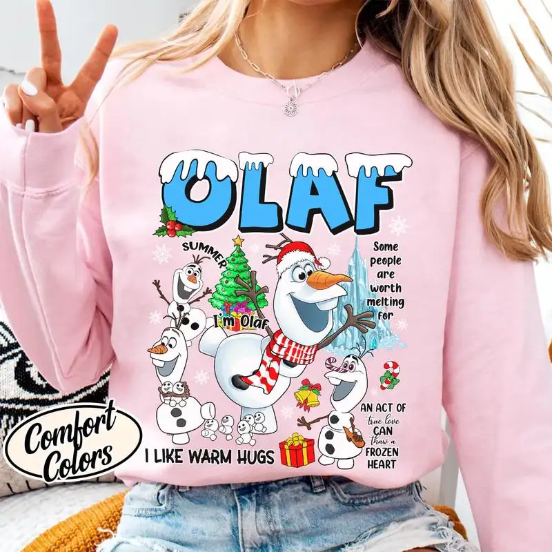 Olaf Christmas Snowman Shirt, Frozen Olaf Christmas Shirt, Frozen Elsa Anna Shirt, Disneytrip Vacation Shirt 02, Disneyland Christmas Shirt