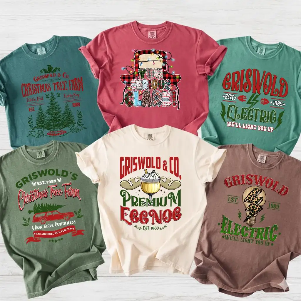 Family Christmas Quotes Matching Shirts, National Lampoon Christmas Vacation Griswold Shirt, You Serious Clark Shirt, Christmas Movies Tee