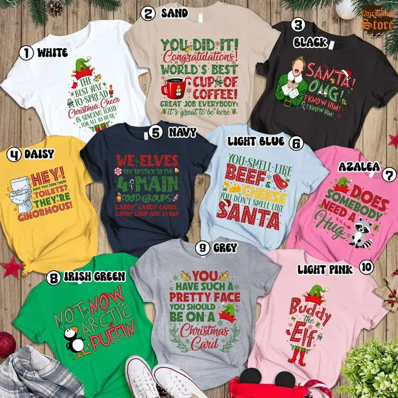 Comfort Colors Elf Movie Quotes Shirt, Christmas Movie Shirt, Buddy The Elf Christmas Shirt, Buddy Christmas Quotes Shirt, Christmas Party