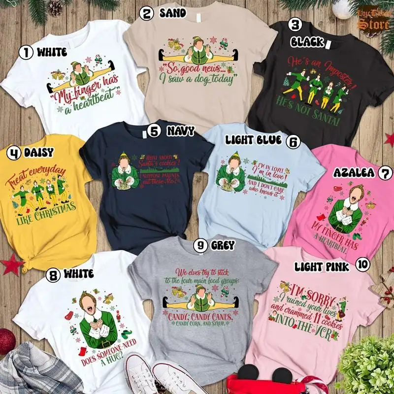 Buddy The Elf Christmas Comfort Colors Shirt, Elf Movie Quote Shirt, Buddy Christmas Quote Shirt, Christmas Elf Movie Shirt, Christmas Movie