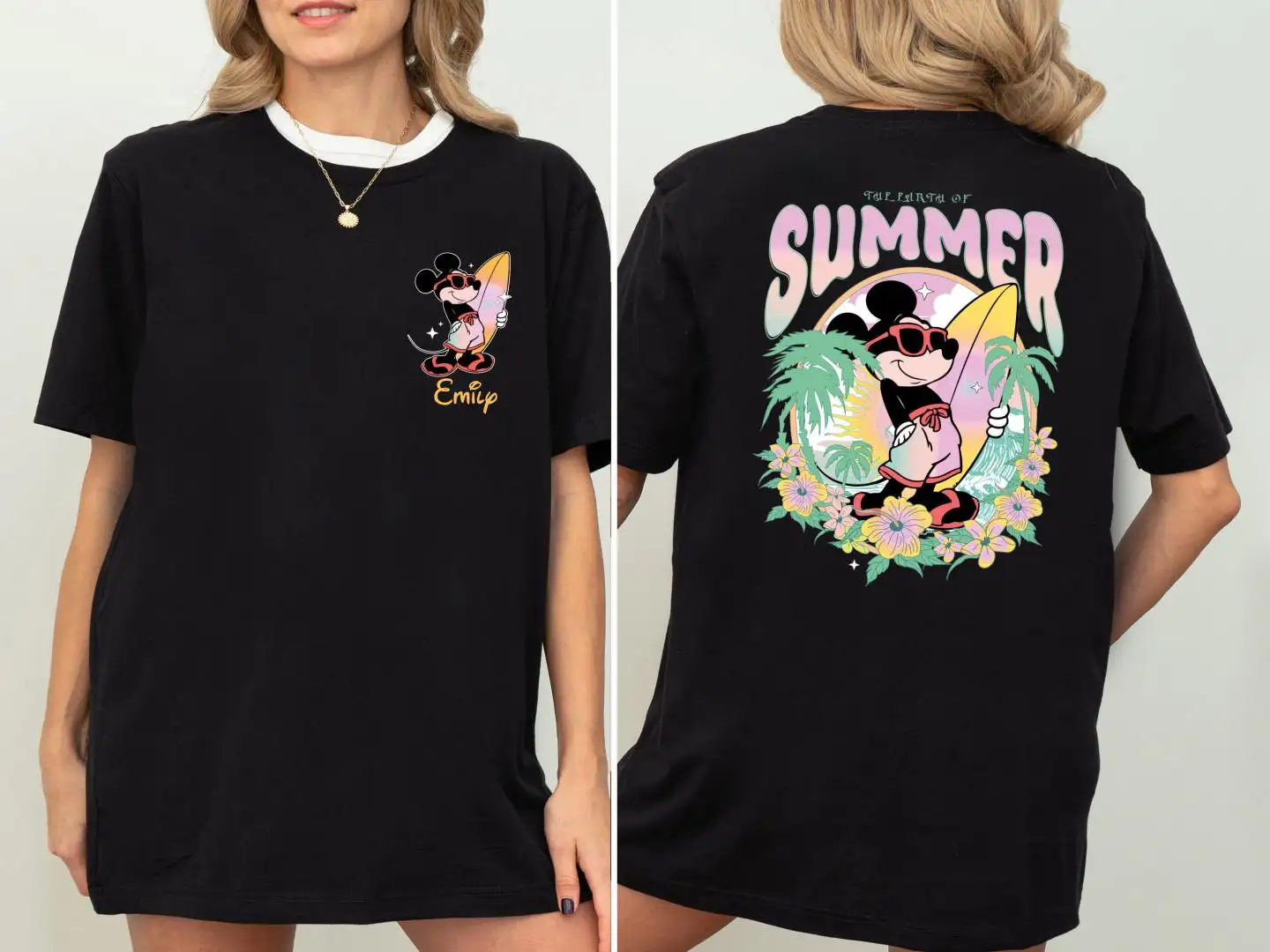 Disney Summer Vibes Custom Mickey Shirt