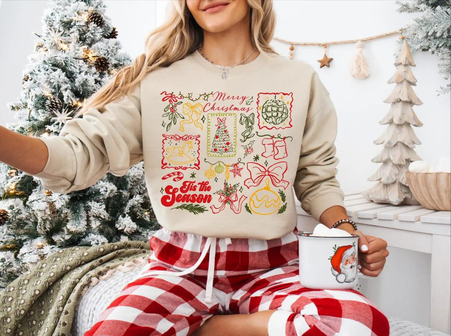 Merry Christmas This The Season Shirt, Merry Christmas Sweater, Christmas Tree Lights Bow Tee, This The Season Sweater, Most Wonderful Time