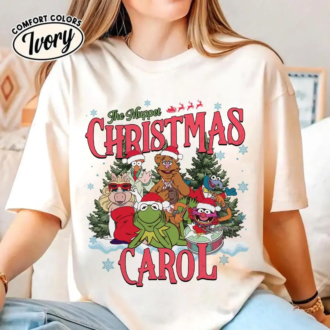 Disneyland Muppet Christmas Carol Shirt, Disneyland Holiday Shirt, Kermit Gonzo Miss Piggy Xmas Tee, Magic Kingdom Family Gift