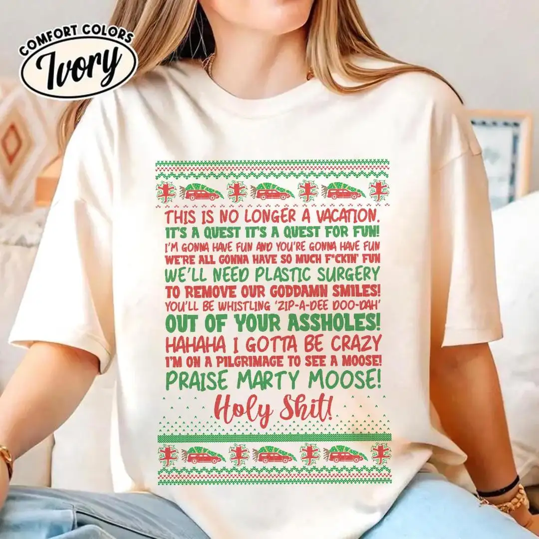 Comfort Colors Griswold Christmas Ugly Sweater National Lampoon's Christmas Vacation Shirt Clark Freak Out Xmas Movie Shirt Family Xmas Tee