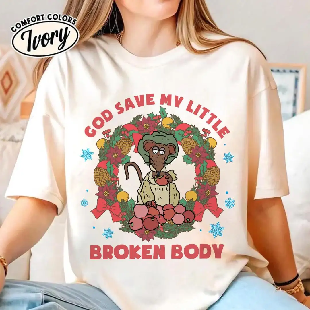 God Save My Little Broken Body Shirt Rizzo the Rat Muppet Christmas Shirt The Muppet Christmas Carol Movie Shirt Disneyland Family Xmas Tee
