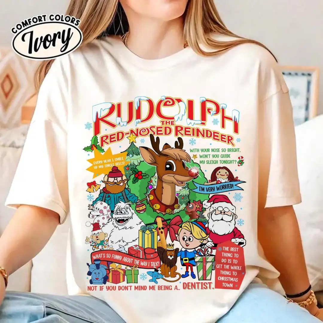 Rudolph The Red Nosed Reindeer Shirt Rudolph Christmas Sweatshirt Misfit Toys Christmas Shirt Christmas Movie Christmas Matching Tee 03