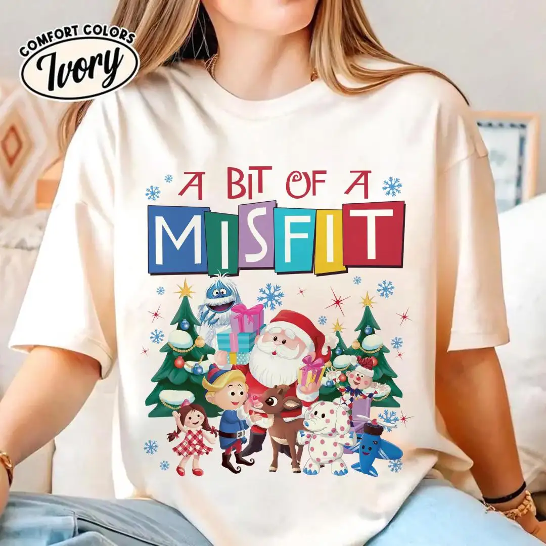 Misfit Toys Christmas Shirt, Christmas Group Matching Shirt, Rudolph The Red Nosed Reindeer Ugly Christmas Shirt, A Bit Of A Misfit Tee