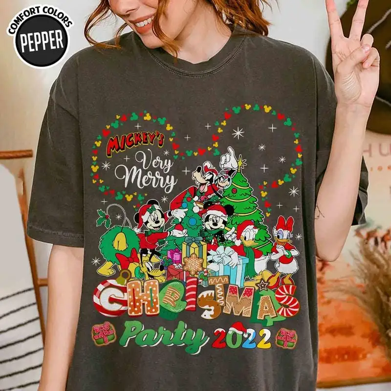 Disneyland Mickey's Very Merry Christmas Party Shirt Mickey And Friends Christmas Shirt Disneyland Christmas Shirt Family Matching Xmas Tee