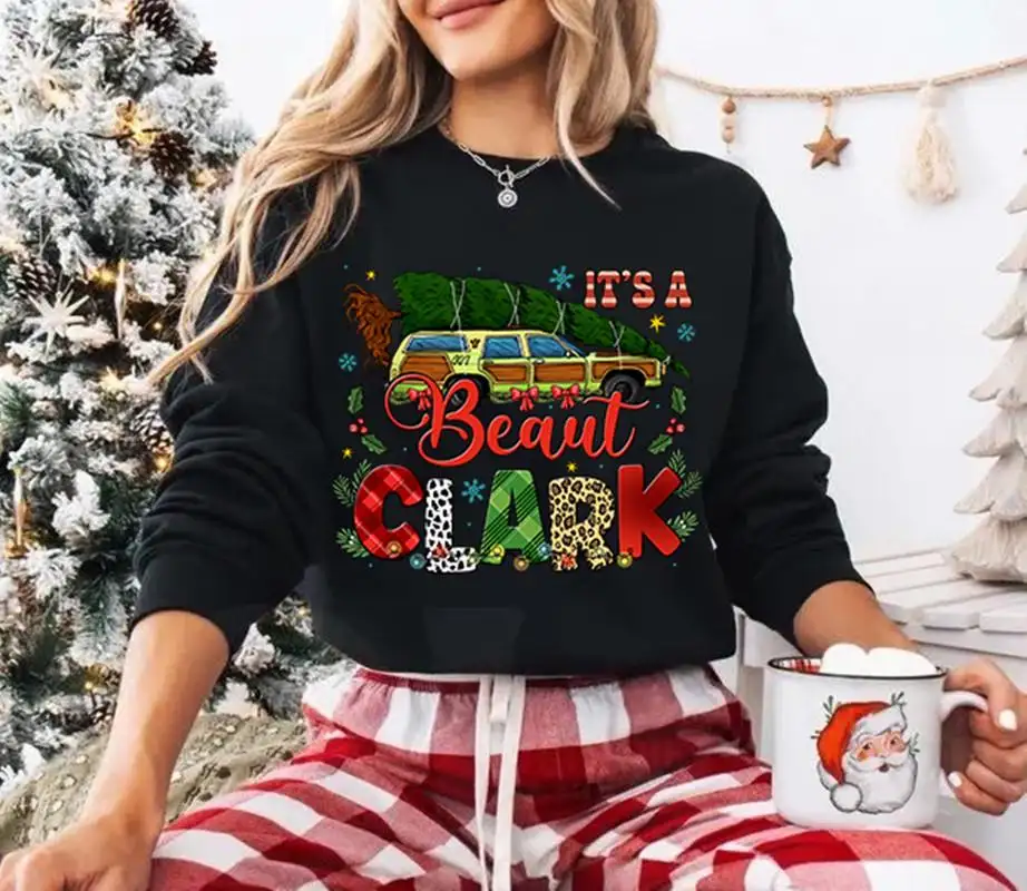 Comfort Colors It's A Beaut Clark Shirt, Funny Christmas Vacation Sweatshirt, Christmas Movie Sweatshirt, Griswold Family Holiday Xmas Tee