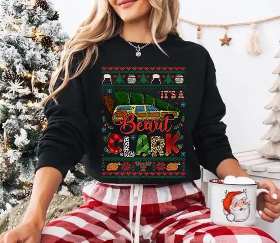 It’s A Beaut Clark Ugly Christmas Sweatshirt, Clark Griswold Tee, Cousin Eddie Christmas Shirt, National Lampoon's Christmas Vacation Shirt