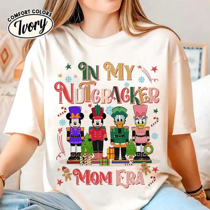 Disneyland In My Nutcracker Mom Era Shirt Mickey And Friends Christmas Shirt Mickey's Very Merry Christmas Shirt Matching Family Xmas Tee 00