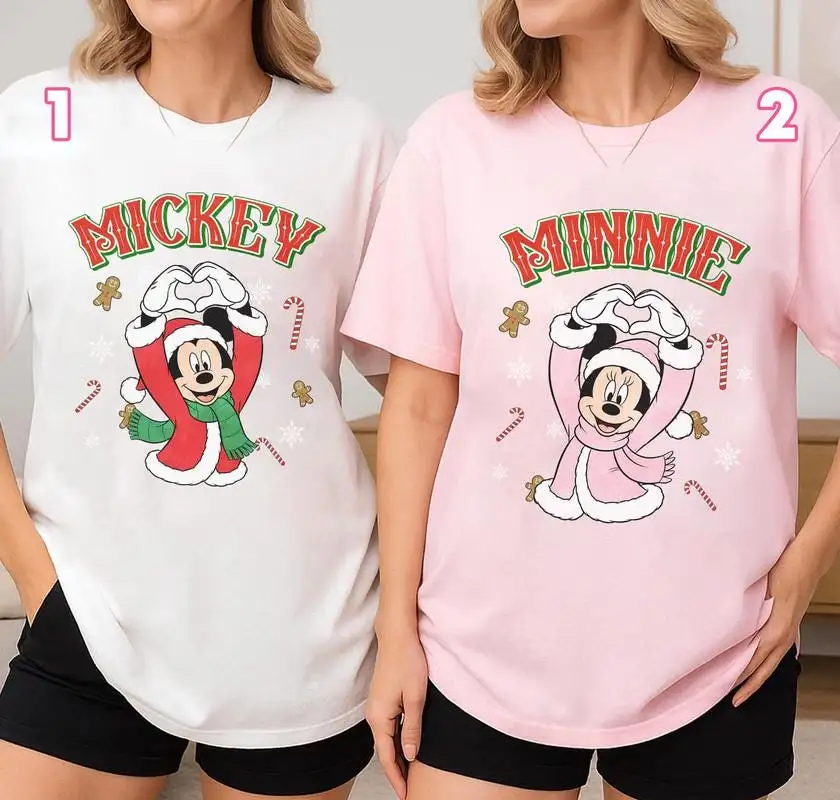 Disneyland Mickey Minnie Christmas Shirt, Christmas Party Xmas Gift 04, Disneyland Christmas Couple Shirt, Family Group Christmas Shirt