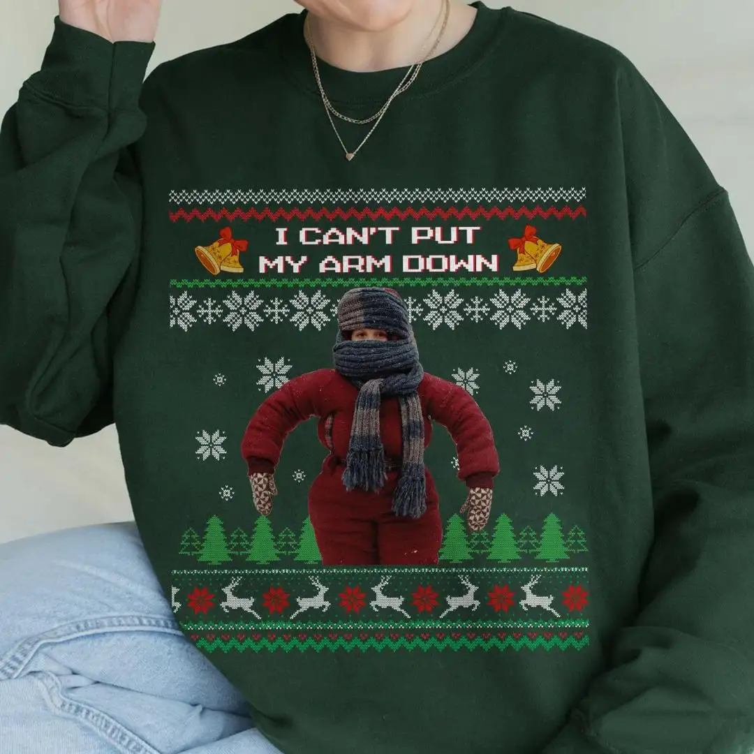 Christmas Story I Can't Put My Arms Down Christmas Shirt A Christmas Story Shirt Ralphie Christmas Shirt Oh Fudge Christmas Shirt Xmas Gift