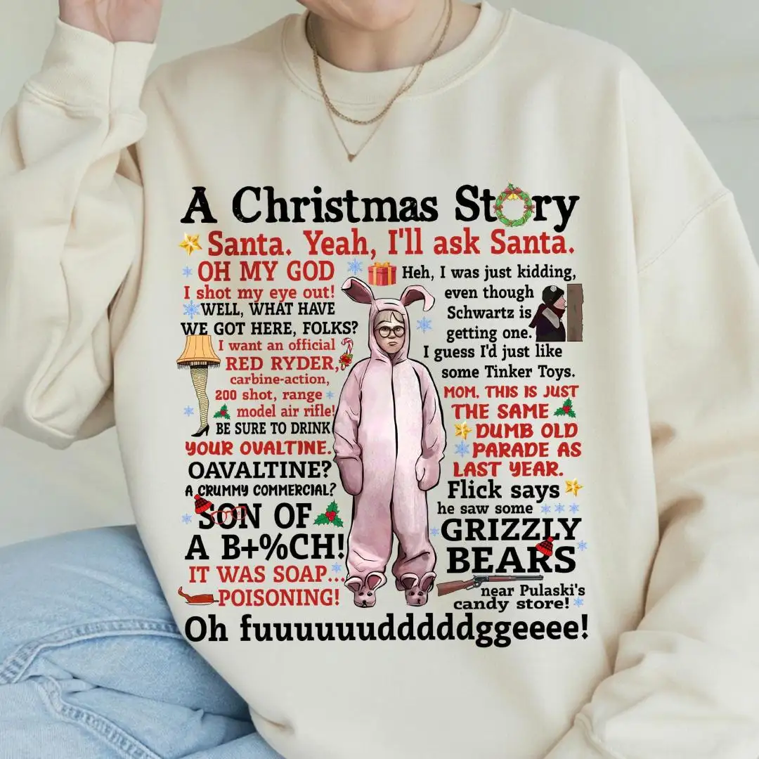 Comfort Colors A Christmas Story Ralphie Shirt, Oh Fudge Christmas Story Quote Shirt, Leg Lamp Christmas Shirt, Christmas Story Shirt