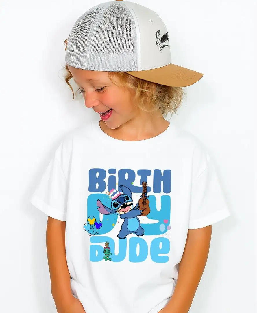 Stitch Disney Birthday Boy Shirt for Kids