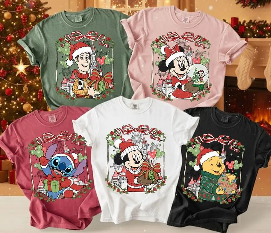 Customize All Characters Disneyland Christmas Shirt Family Christmas Shirt Mickey And Friends Shirt Disneyland Family Matching Trip Shirt 08