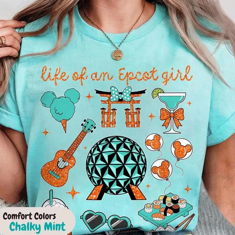 Disneyland The Life Of An Epcot Girl Shirt, Disneyword Trip Family Shirt 00, Showgirl Era Shirt, Disneyland The Life Of A Showgirl Shirt