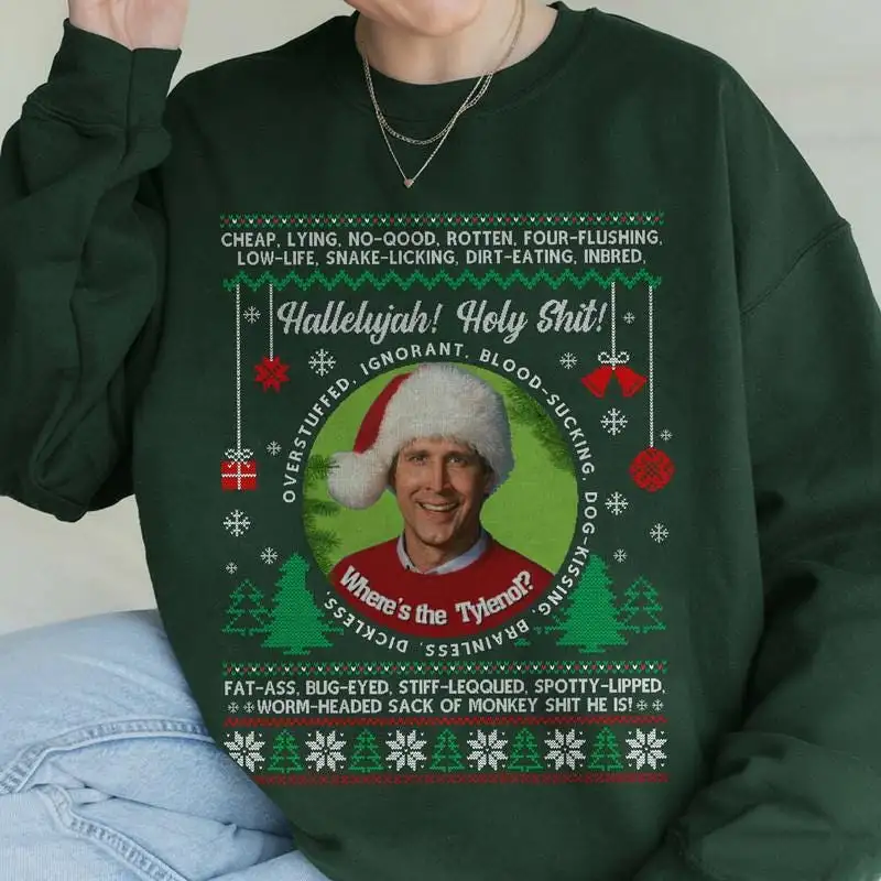 National Lampoon's Christmas Vacation Hallelujah Shirt, Christmas 2025 Sweatshirt Christmas Gift 07, Clark Griswold Christmas Vacation Shirt