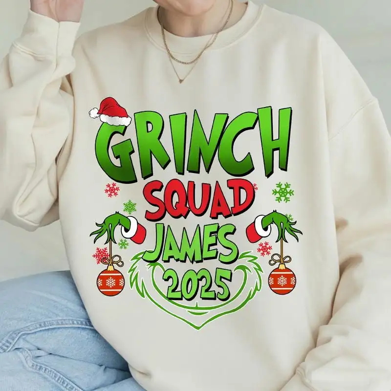 Custom Family Christmas Squad Shirt Personalized Christmas 2025 Shirt Christmas Matching Family Shirt Christmas Party Group Xmas Shirt 00