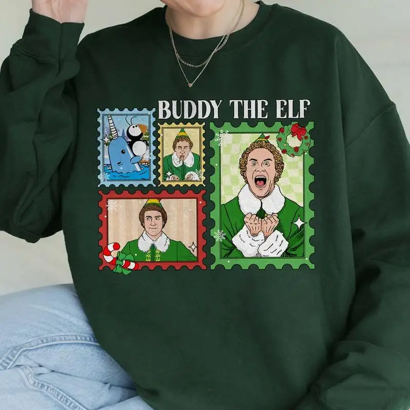 Buddy The Elf Christmas Comfort Colors Shirt Buddy The Elf Christmas Shirt Buddy Elf Christmas Movie Tee Xmas Family Tee Christmas Gift 03