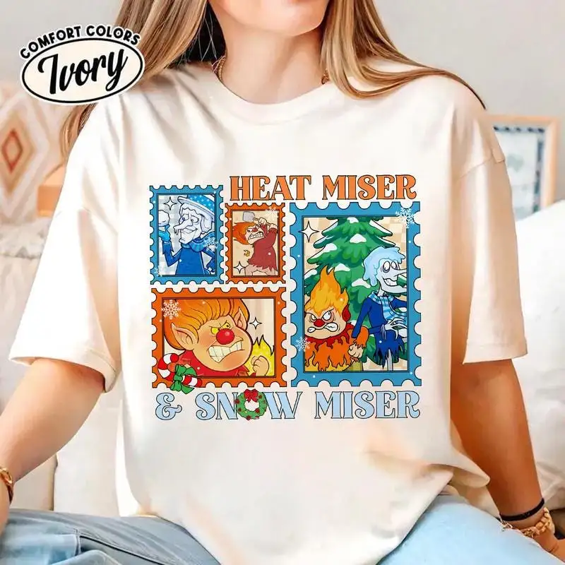 Heat Miser And Snow Miser Comfort Colors Shirt Miser Brothers Chistmas Shirt The Year Without Santa Christmas Holiday Matching Shirt 01