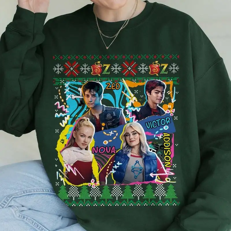 Disneyland Channel Zombies 4 Christmas Shirt, Zombies 4 Dawn Of The Vampires TShirt, Zombies 4 Group Shirt, Disneyland Xmas Family Shirt 01