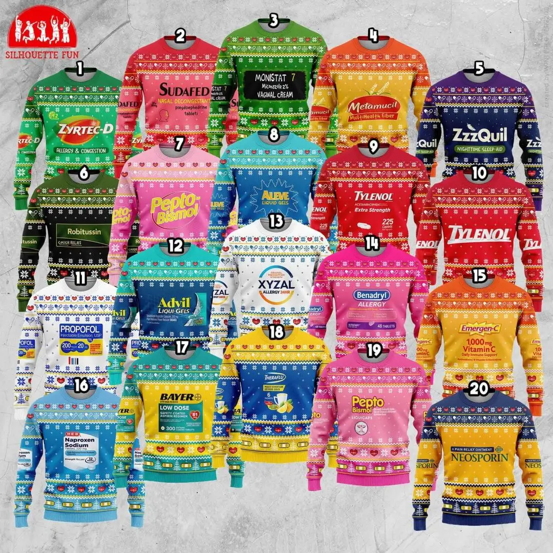 Pharmacy Ugly Christmas Sweater, Medical Matching Family Christmas Sweater, Nurse Christmas Ugly Sweater, Family Xmas Group Sweater