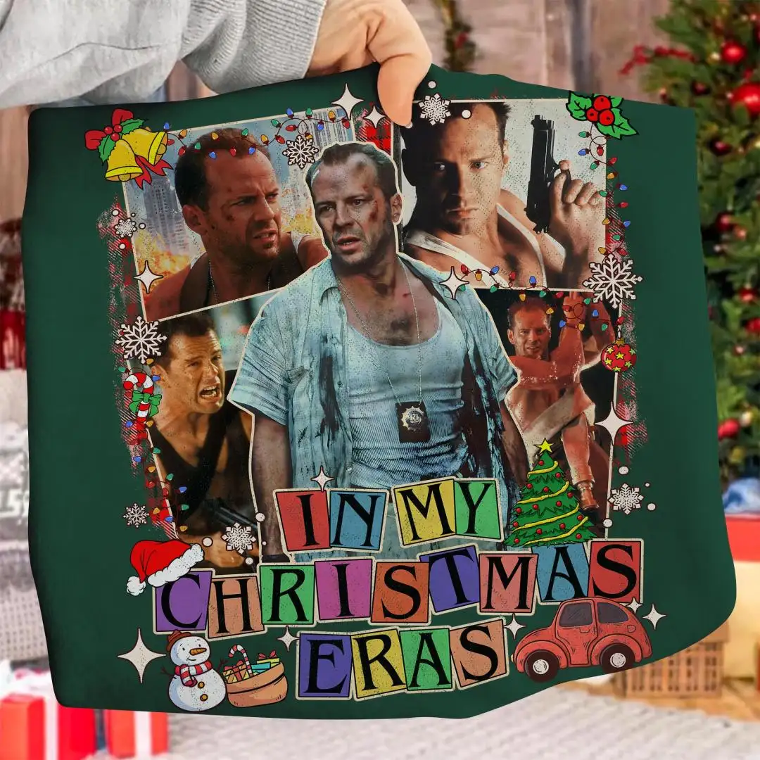 Die Hard Movie Christmas Shirt In My Christmas Eras Shirt Merry Christmas Tee Christmas Movie Shirt Family Christmas Shirt Xmas Gift Tee