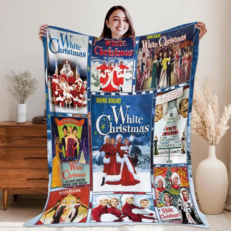White Christmas Fleece Blanket Betty Haynes Judy Haynes Blanket Christmas Movie Blanket For Bed Couch Sofa Christmas Gift Blanket 83