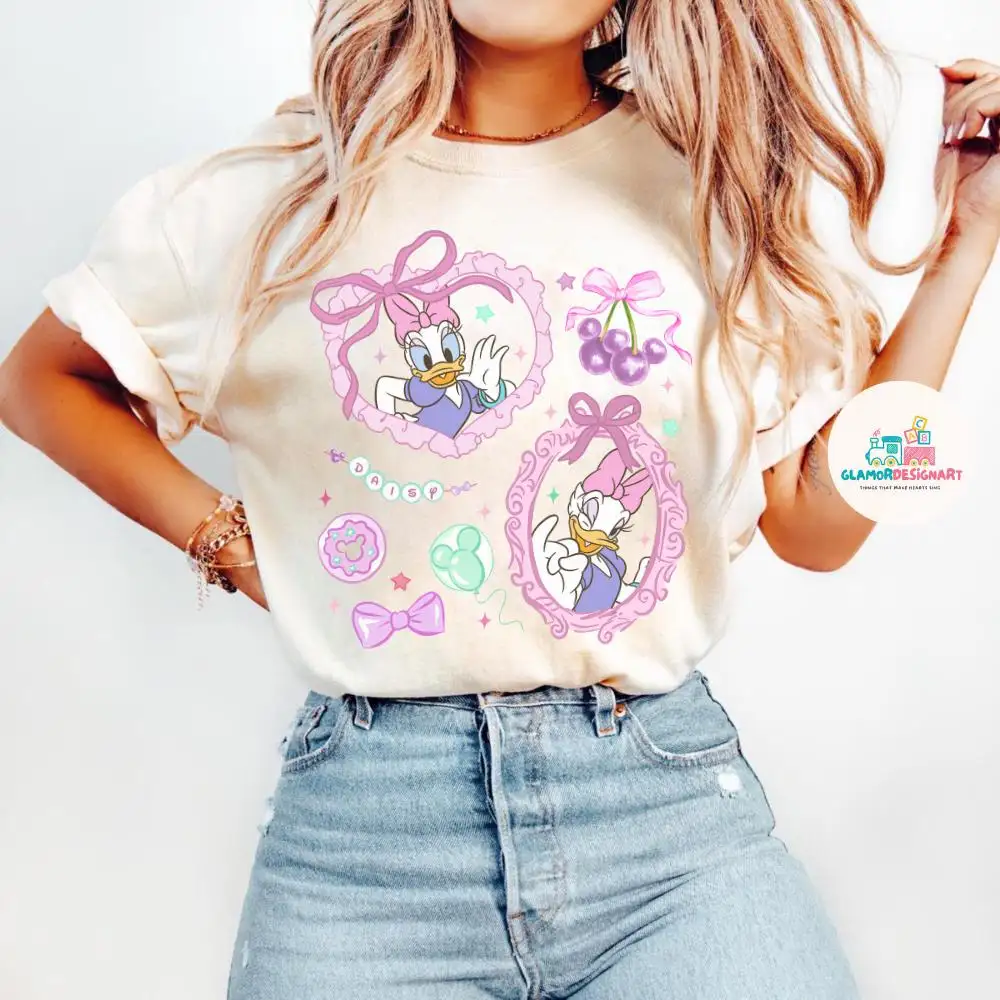 Coquette Disney Daisy Bow Shirt for Girls Trip