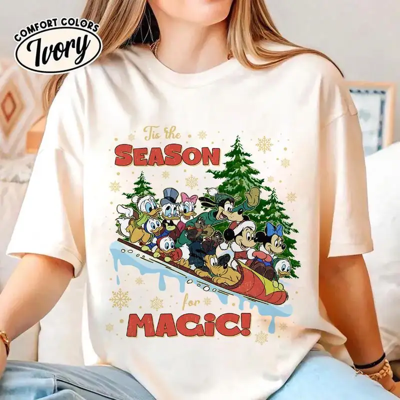 Disneyland 2025 Christmas Shirt Disneyland Vacation Group Christmas Tee Mickey And Friends Christmas Shirts Family Matching Xmas Shirt 01