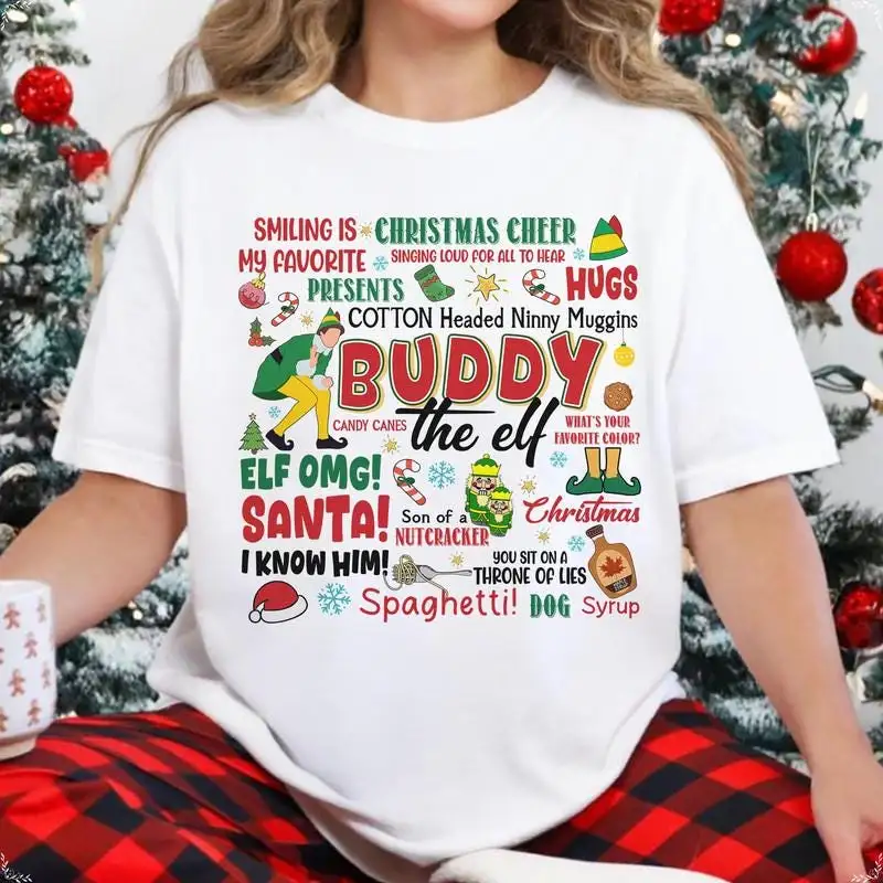 Budddy The Elf Christmas Movie Shirt, Elf Christmas Movie Shirt, Buddy The Elf Shirt, Elf Movie Quote Shirt, Santa I Know Him Shirt 00