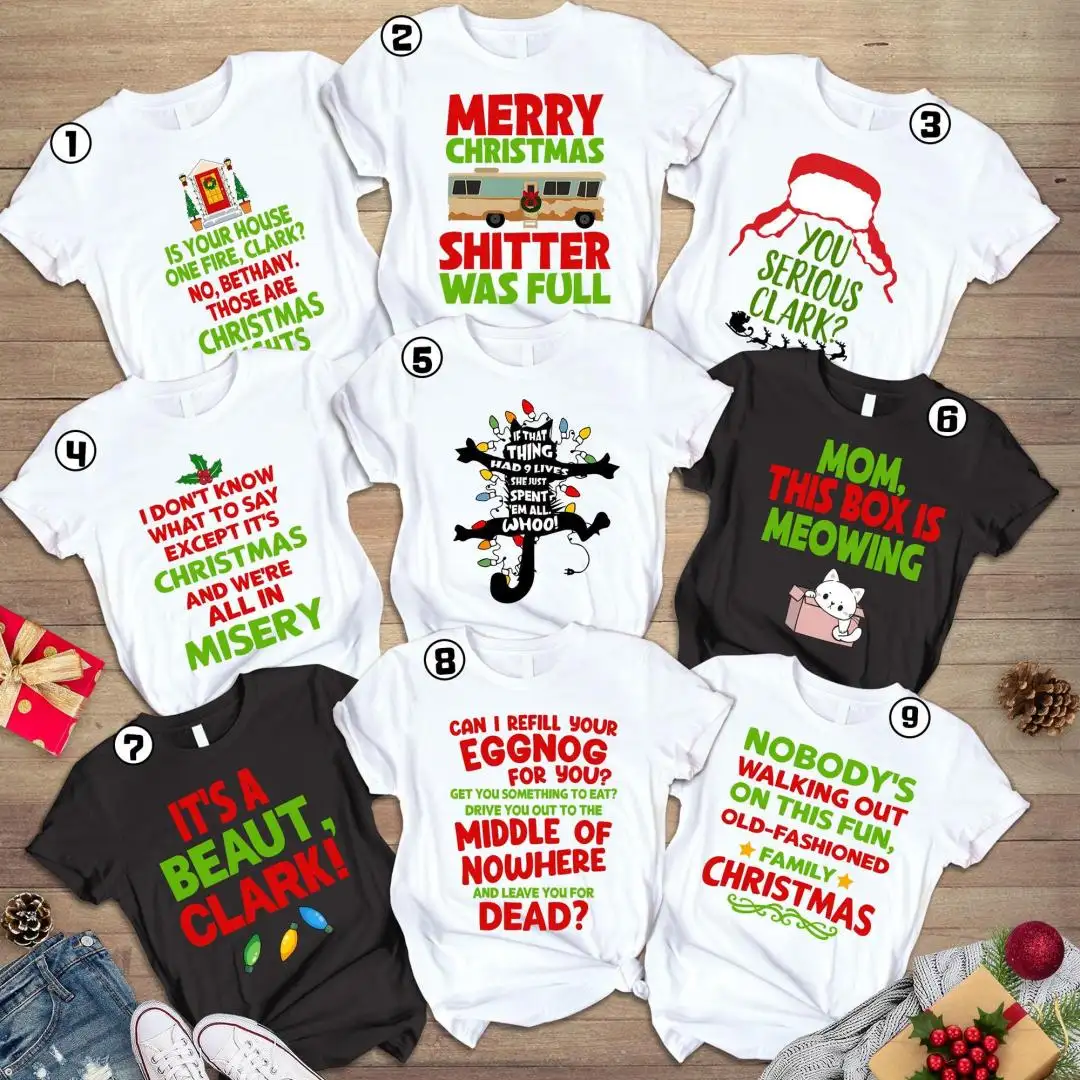 National Lampoon's Christmas Vacation Quote Shirt, Christmas Family Trip Tees, Matching Family Xmas 00, Christmas Movie Matching Shirt