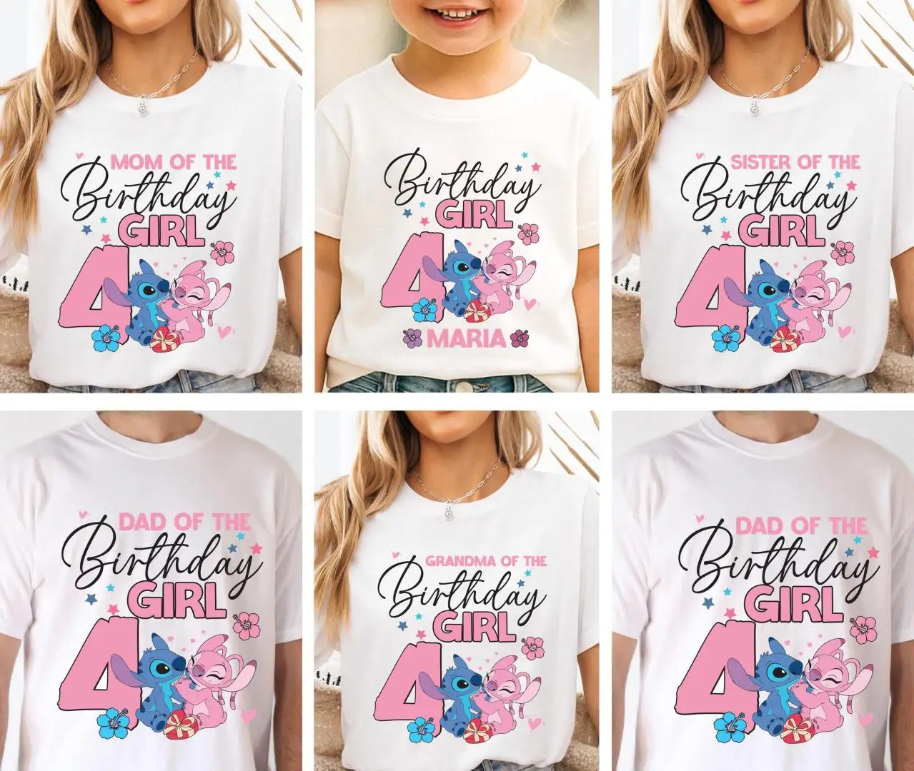 Stitch Birthday Shirt for Family Disney Party Crew